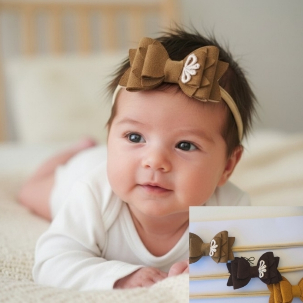 Baby Soft Headbands Set Of 3🎀